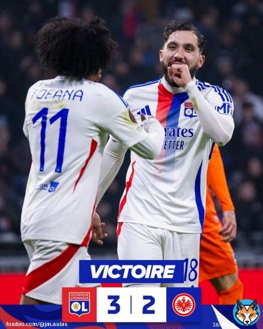 𝗩𝗜𝗖𝗧𝗢𝗜𝗜𝗜𝗜𝗥𝗘   Au terme d&rsquo;une belle prestation collective, nos Gones d&eacute;crochent leur 4e succ&egrave;s en @EuropaLeague cette saison    On int&egrave;gre les premi&egrave;res places de cette phase de ligue   3-2 #OLSGE