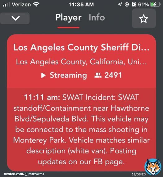 #MontereyPark #Standoff Hopefully they gave him, and get him alive!