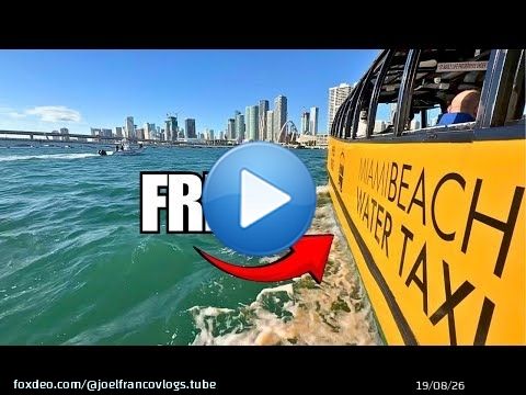 Miami Beach's New FREE Water Taxi Is Here! | Will It Last?