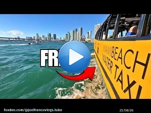 Miami Beach's New FREE Water Taxi Is Here! | Will It Last?
