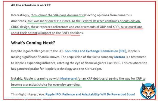 #BREAKINGNEWS - U WILL WANT TO READ #XRP mentioned 111 times in the #FederalReserve  584pg document investigating #CBDCs. Is this the #XRP Smoking Gun everyone is waiting for as $XRP being the Chosen one?? There's arguments both for an against #XRP bbeing a good&hellip;Show more