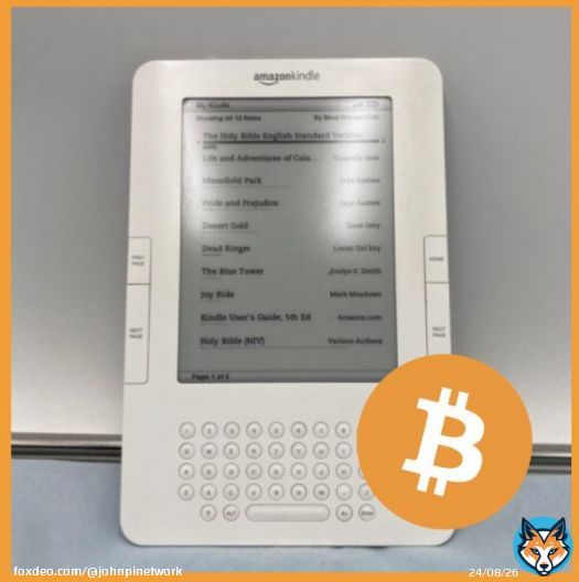 Exactly 12 years ago, someone bought an Amazon Kindle for 60 #Bitcoin Cost of the Kindle today: $21 Cost of the BTC today: $1,600,000 HODL your Pi!