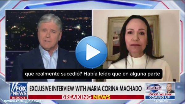 María Corina Machado afirma que planea entregar su Premio Nobel de La Paz al Presidente de Estados Unidos, Donald Trump: 'Me Encantaría. Es un Premio del Pueblo Venezolano y quiere dárselo y compartirlo con el'