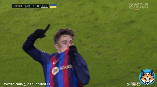 2-0 Barcelona.  GAVI HAS DOUBLED THE LEAD!!!!  #gavi #FCBarcelona #FCBSEV #BarcaSevilla #LaLigaSantander