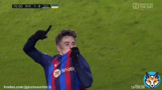 2-0 Barcelona.  GAVI HAS DOUBLED THE LEAD!!!!  #gavi #FCBarcelona #FCBSEV #BarcaSevilla #LaLigaSantander