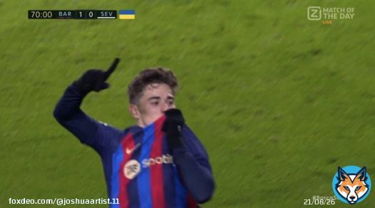 2-0 Barcelona.  GAVI HAS DOUBLED THE LEAD!!!!  #gavi #FCBarcelona #FCBSEV #BarcaSevilla #LaLigaSantander