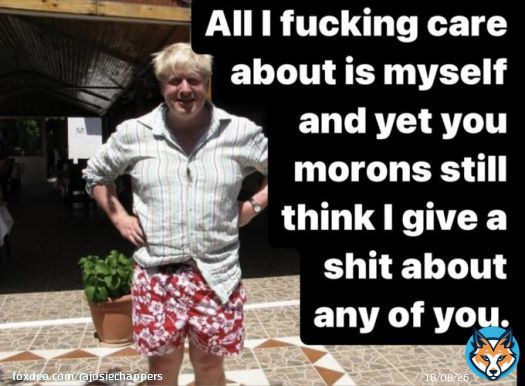 I cannot stand this utter waste of skin and bone. That is it. Simple. He disgusts me. #BorisTheLiar #BorisJohnson4Prison #borisjohnsondisgustsme #followbackfriday