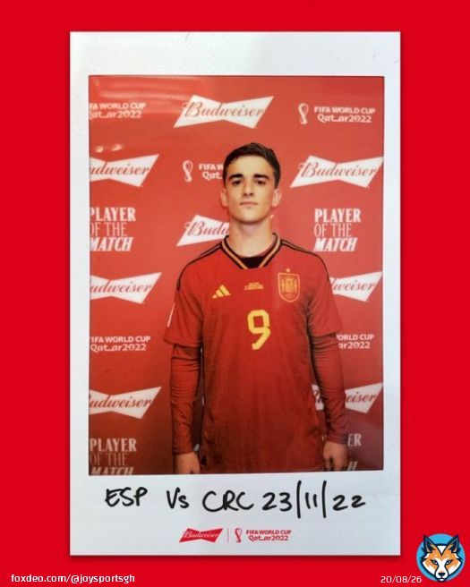 &bull; Spain&rsquo;s youngest goal scorer at the World Cup  &bull; Player of the Match vs Costa Rica   Ladies and gentlemen, Gavi  #MGLQatar2022 | #FIFAWorldCup