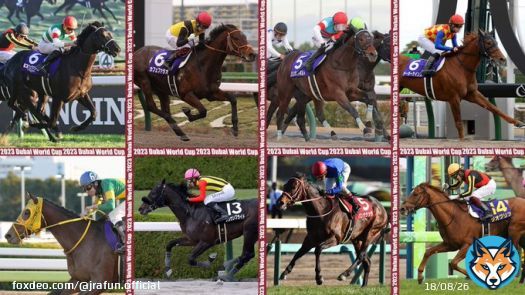 今夜は、#ドバイワールドカップデー！  日本時間では、23:25に #ドバイゴールデンシャヒーン(G1)、24:10に #ドバイターフ(G1)、25:00に #ドバイシーマクラシック(G1)、25:35に #ドバイワールドカップ(G1)などがそれぞれ行われる予定だよ。JRA勢多数出走予定！みんな応援よろしくね！  #JRA #JRAFUN