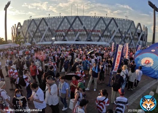 花園ラグビー場に21,138人来場  応援ありがとうございました #GoWithTheBrave
