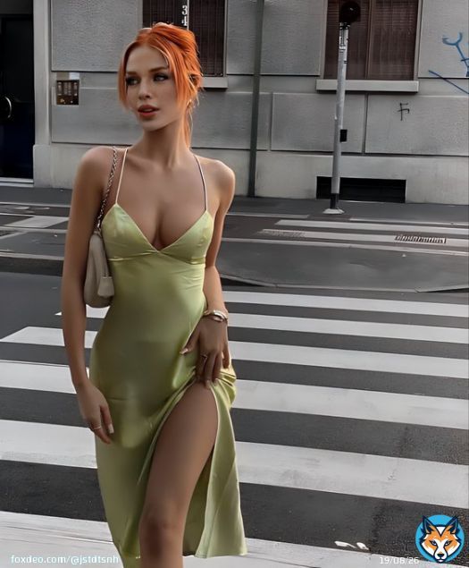Who else is ready for a silky Saturday night #greendress #redhead