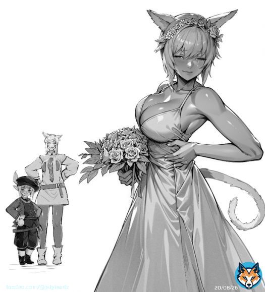 Tataru, did you get my order wrong? This is not the dress I requested from you.   That said...  It feels quite... nice.  #ffxivnsfw #ff14 #ffxivfanart #FinalFantasy #yshtola #Tataru #ymhitra  #ファイナルファンタジーXIV #ファイナルファンタジー14