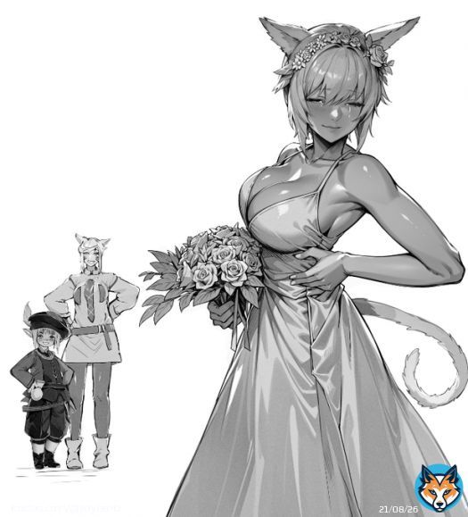 Tataru, did you get my order wrong? This is not the dress I requested from you.   That said...  It feels quite... nice.  #ffxivnsfw #ff14 #ffxivfanart #FinalFantasy #yshtola #Tataru #ymhitra  #ファイナルファンタジーXIV #ファイナルファンタジー14