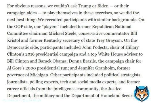 Sometimes it helps to revisit pre-election period when anti-Trump forces bragged about how they planned to rig the election.  This is from Rosa Brooks' Sept 2020 op-ed in WashPo. She led the Transition Integrity Project--I reposted my coverage of thiis group yesterday: