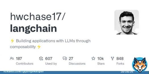 F&aring; et smugkig ind i fremtiden for udvikling med store sprogmodeller med open source-projektet LangChain      Helt seri&oslash;st, du m&aring; ikke misse den her, det er for vildt!   #dkdev #dkml #dktech