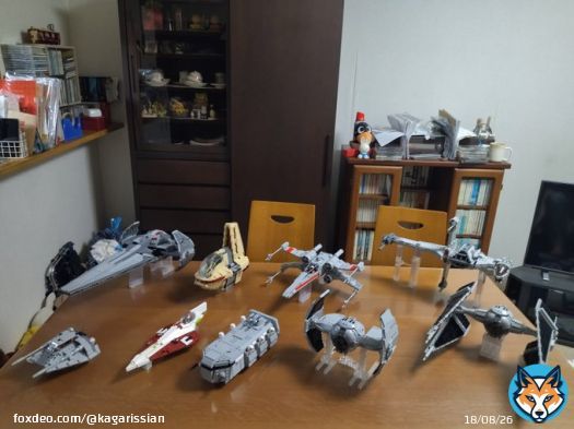 一年間にレゴで作った、スターウォーズの乗り物を並べてみました。  #LEGO #レゴ #STARWARS #スターウォーズ #LEGOSTARWARS #レゴスターウォーズ #フォトコンの帰還 #ジェダイの帰還同時上映