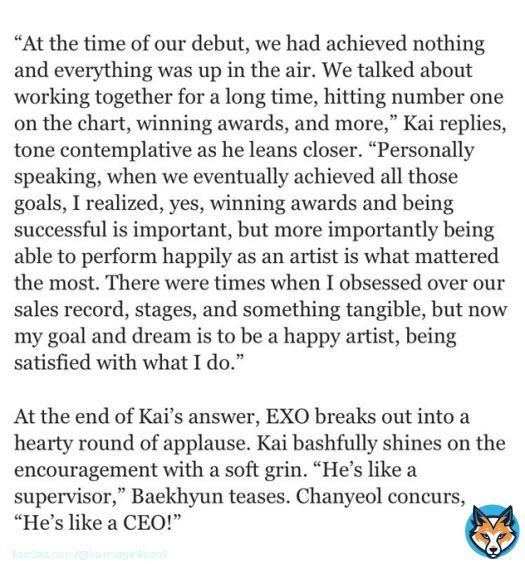 #GucciPerformerKAI #GucciGlobalAmbassador_KAI  #KAI #카이 @weareoneEXO #카이는신이다 #KAIISGOD #金钟仁 #カイ  #SuperM #SuperM_KAI #슈퍼엠_카이     #EXODEUX @exoonearewe #EXOonearewe   #ObsessedWithKAI  Thank you very much for the article.  We got some words of wisdom from Kai