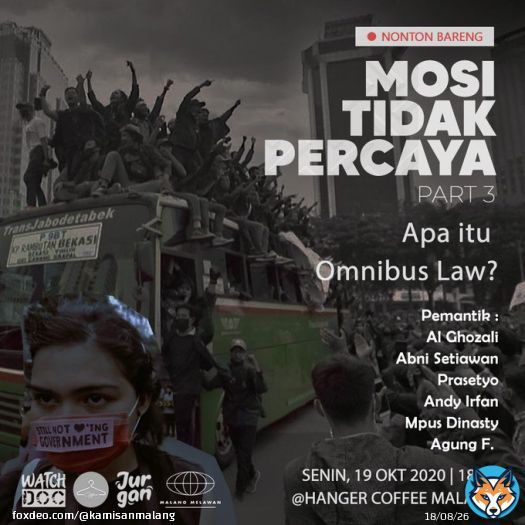 Tanyakan semua yang mengganjal di pikiran..  #BatalkanOmnibusLaw #GagalkanOmnibusLaw #TolakOmnibusLaw #JegalSampaiGagal #JegalSampaiBatal #MosiTidakPercaya #MalangMelawan #KawanBantuKawan #Solidaritas #OmnibuslawSampah #BebaskanKawanKami