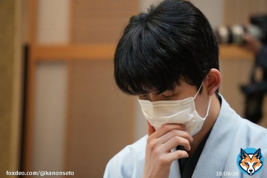 叡王戦第1局 藤井聡太叡王ー菅井竜也八段 藤井叡王が勝利しました。 （写真は局後取材中です）