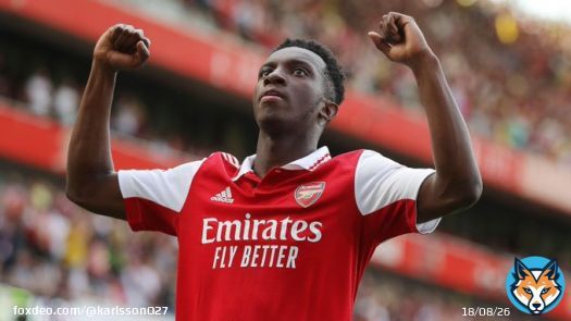 Nketiah brace puts arsenal further ahead in the title race #ManUtdArsenal