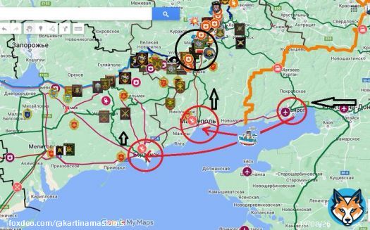 #UkraineRussianWar Мариуполь-Бердянск. Судя по активности Storm Shadow в данных нп ,орки придумали новые логистические пути. Из Таганрога на корабле, а далее по железке до фронта. Ведь жд путь севернее Волновахи до сих пор не проездной , по причине неудач орков под Угледаром.