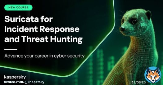 New Course Alert!  Suricata is the foundation for effective intrusion detection and prevention. NOW it&rsquo;s more crucial than ever for businesses, enterprises or cybersecurity consultancies!!
