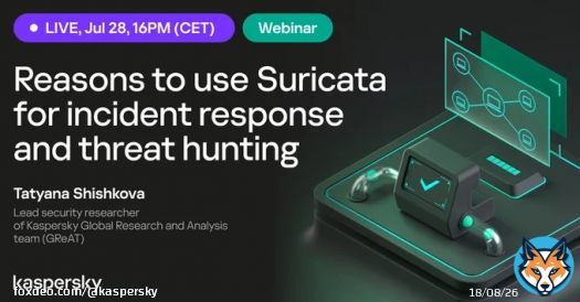 Want to know more about Suricata?  Join our webinar  get to know which threats can be detected using Suricata, and its rules, But also learn firsthand about cases studies and their resolution using Suricata for incident response and threat hunting!