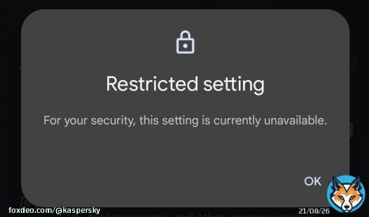 #Android 13 and 14 have a feature called Restricted Settings. We explain its intended use and the unexpected risks it may pose for you. &rArr;