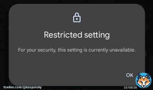 #Android 13 and 14 have a feature called Restricted Settings. We explain its intended use and the unexpected risks it may pose for you. &rArr;