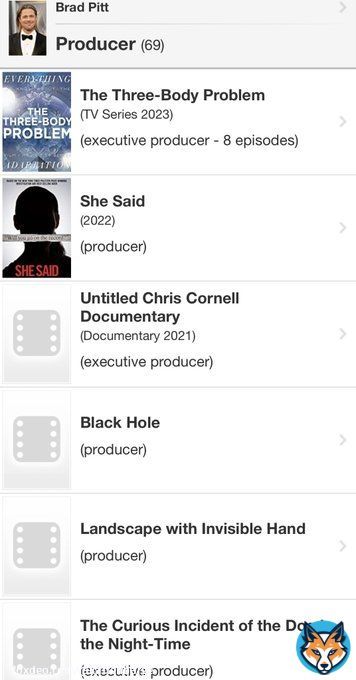 Keep in mind, the Brad Pitt plane allegations came out in 2016. This is just some of the work he&rsquo;s gotten and produced since then &mdash; note he&rsquo;s producing the MeToo movie
