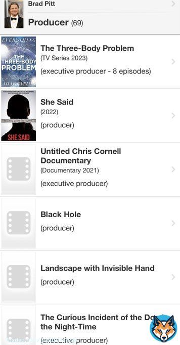Keep in mind, the Brad Pitt plane allegations came out in 2016. This is just some of the work he&rsquo;s gotten and produced since then &mdash; note he&rsquo;s producing the MeToo movie