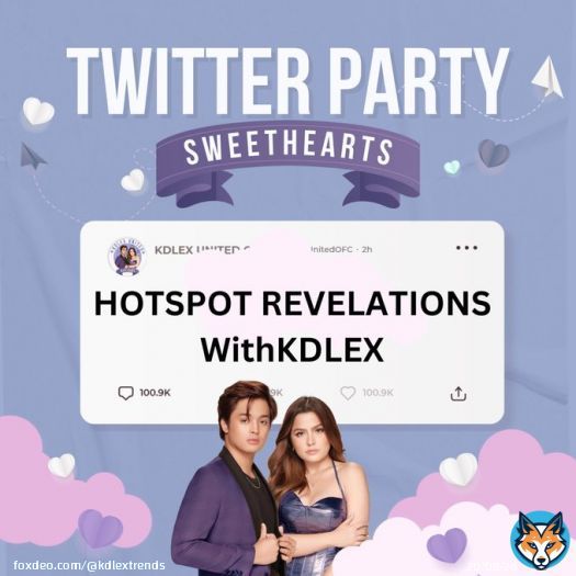 Good afternoon, everyone!   Ready for our third twitter party for today?   Official tag format: HOTSPOT REVELATIONS WithKDLEX  Reminders:  &bull;no numbers  &bull;minimum of three words per tweet &bull;no emojis &bull;no all caps &bull;engage to big accounts  tweet &bull; retweet &bull; requote &bull; reply