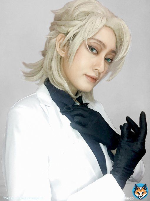 In addition to Aether & Lisa I'll be serving as one more character for Caf&eacute; Teyvat - Valentines Edition:  ALBEDO!   Keebedo is EXCLUSIVELY for the DAY 1 MORNING SLOT so register now if you'd like to have chalk boi as your date!  (lin/k belelow)  #Albedo #アルベド #GenshinImpact