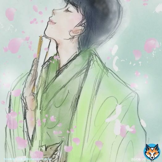 年度末やら花粉症でお絵かきペースダウン〜〜描きたい画題はいっぱいあるのにー #今月描いた絵を晒そう #藤井聡太 竜王