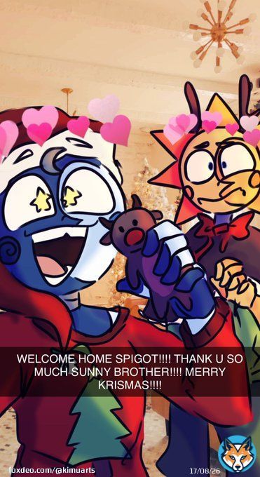 MERRY CHRISTMAS LUNAR   This episode was SO WHOLESOME  #thesunandmoonshow #sunandmoonshow #tsams #SAMS #sundrop #moondrop #lunar #fnafsb #fnaf #securitybreach