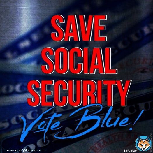Democrats are trying to save Social Security while Republicans plan to eliminate it!  #VoteBlue to give Dems the majority they need in the House & Senate to pass the  Social Security Expansion Act Social Security 2100 Act  Both will keep SS solvent for decades! #DemVoice1
