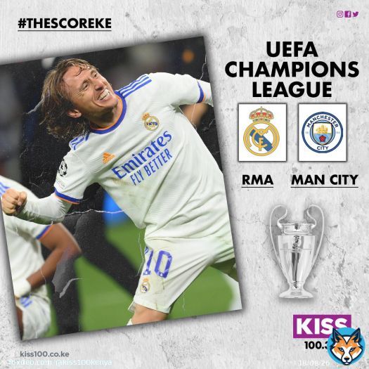 Can Real Madrid overturn their 4-3 loss to Manchester City and qualify for the UEFA Finals? #TheScoreKE #RMAMCI