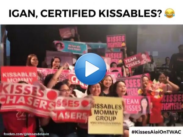 Iba ka talaga @KissesDelavin! Pati si Igan, Kissables na rin! #KissesAiaiOnTWAC #TWAC