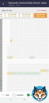 PATHAAN ADVANCE OPEN  The iconic cinema of jaipur #Rajmandir is almost full for complete weekend and first time i am seeing a show at 9 morning in this theater... insane  #PathaanAdvanceBooking  #Pathaan  @iamsrk
