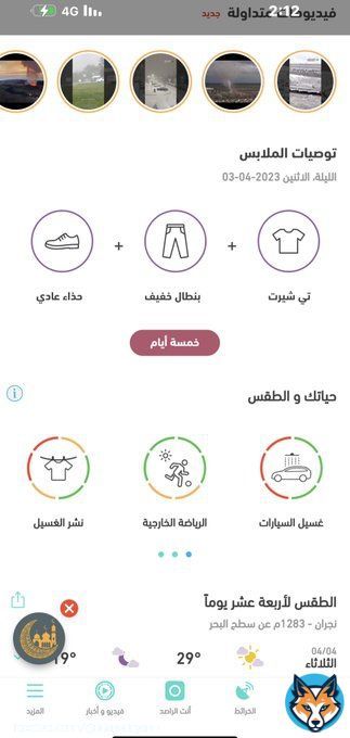 طقس العرب يقولون البسوا خفيف وهو عقرنا البرد  لكن من الخميس بحول الله ابشروا بالخير