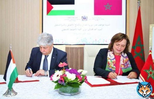 المغرب  و فلسطين  يوقعان مذكرة تفاهم لتعزيز التعاون الثنائي في مجال الحماية الاجتماعية والاندماج الاجتماعي والأسرة.  #المغرب_فلسطين