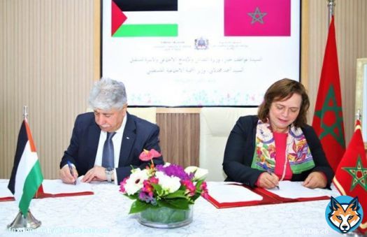 المغرب  و فلسطين  يوقعان مذكرة تفاهم لتعزيز التعاون الثنائي في مجال الحماية الاجتماعية والاندماج الاجتماعي والأسرة.  #المغرب_فلسطين