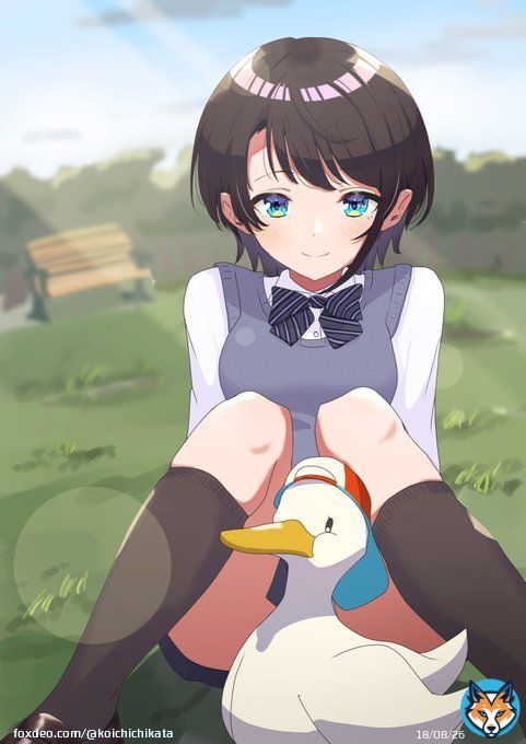 アヒルとお散歩スバルちゃん #プロテインザスバル