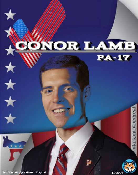 #ConorLamb Newly redistricted PA17