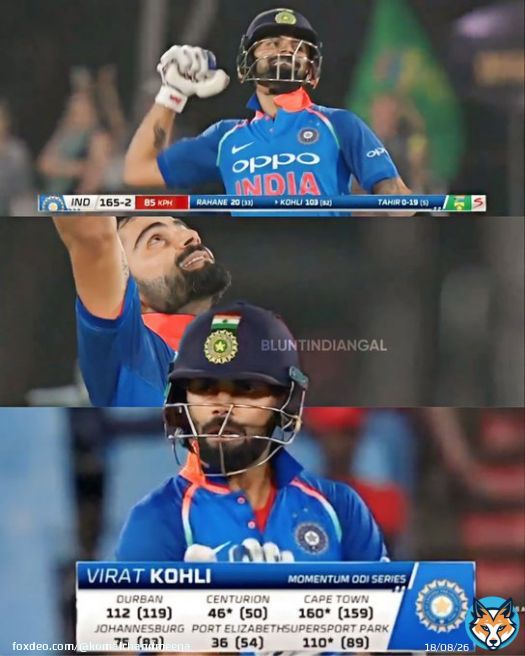 On this day in 2018, Virat Kohli scored his 35th ODI hundred vs SA in SA & won man of the series for scoring 558 runs in 6 matches  @imVkohli @BluntIndianGal  #ViratKohli #Twitter