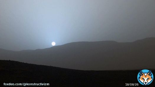 We are the first human beings to see a Mars sunset. It&rsquo;s quite a thought Credit: NASA