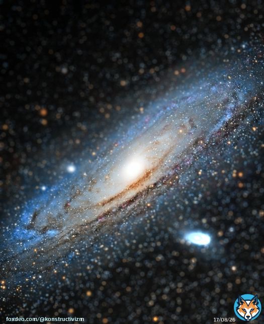 The Andromeda galaxy close  NASA More:
