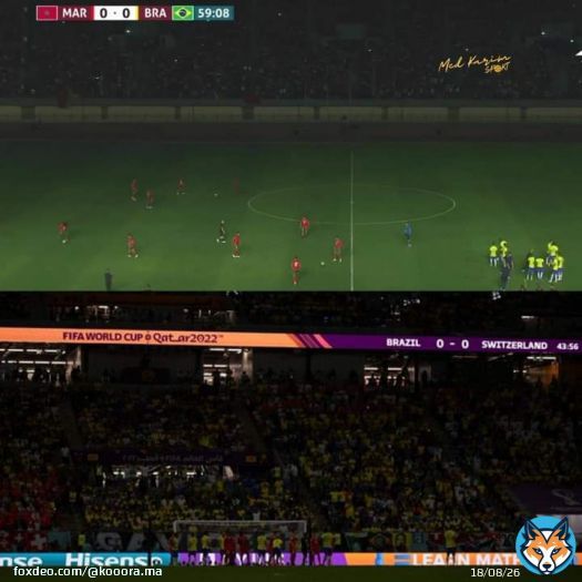 تذكير \ud83d\udc48 مشي المرة الأولى لي كيتقطاع فيها الضو في مباراة البرازيل \u2757 مونديال قطر أيضا عرفت مباراة البرازيل وسويسرا إنقطاع للكهرباء\u2757 إذن المشكل مشي فالضو ديالنا وإنما في البرازيل \ud83d\ude05\ud83c\uddf2\ud83c\udde6\ud83c\udde7\ud83\udde7\ud83c\uddf7\u2705