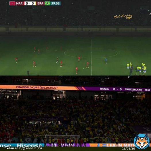 تذكير \ud83d\udc48 مشي المرة الأولى لي كيتقطاع فيها الضو في مباراة البرازيل \u2757 مونديال قطر أيضا عرفت مباراة البرازيل وسويسرا إنقطاع للكهرباء\u2757 إذن المشكل مشي فالضو ديالنا وإنما في البرازيل \ud83d\ude05\ud83c\uddf2\ud83c\udde6\ud83c\udde7\ud83\udde7\ud83c\uddf7\u2705