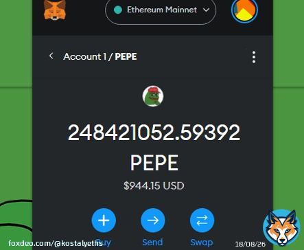 #PEPE airdrop just went live!  Check eligibility and claim $PEPE on their site:    $BEN $MONG #USDT #Binance #Crypto #GrumpyCat #BitcoinPEPE #BAYC #1COIN $BTC $CAPO #CAPO #MILADY #PEPEARMY #HEX #PEPEISLOVE $PSYOP $DONS $WMT #Bitcoin #memecoinseason20